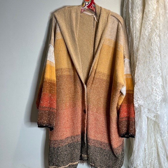 Free People Sunset Park Slouchy Striped Cardigan - Picture 4 of 7